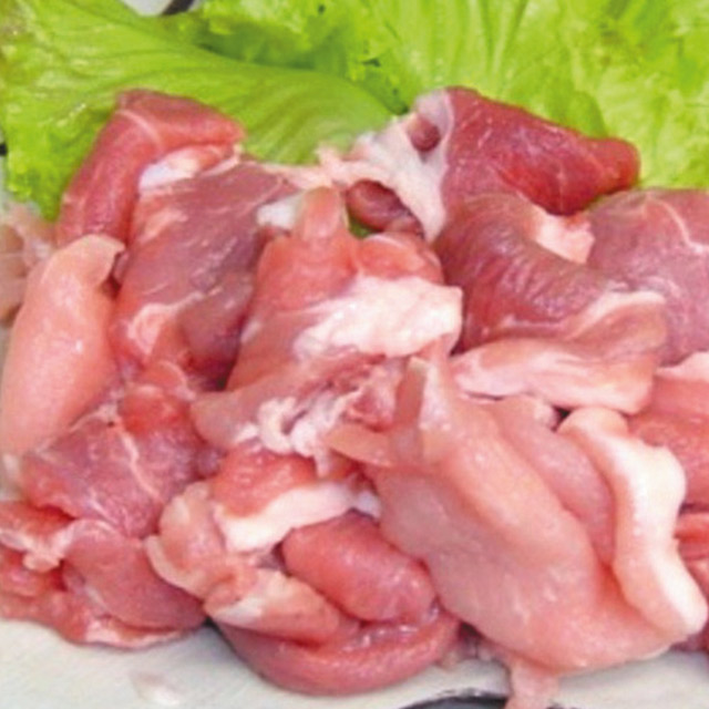 国産 銘柄豚 切り落し 100g ¥100